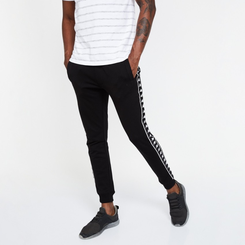 Kappa Printed Men Black Track Pants Buy Kappa Printed Men Black