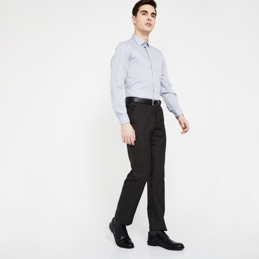 CODE Men Textured Slim Tapered Formal Trousers  Lifestyle Stores  Rohini  Sector 10  New Delhi