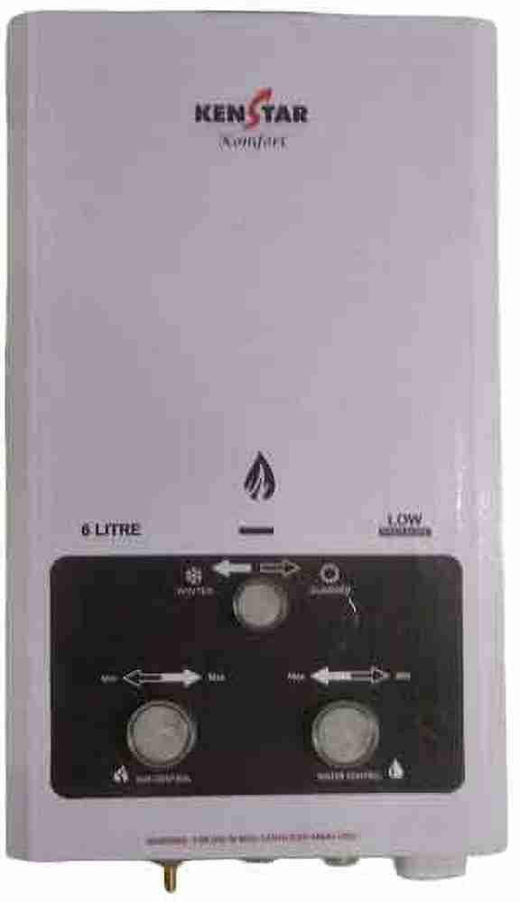 Kenstar 6 L Instant Water Geyser (Komfort Lpg, White) Price in India - Buy  Kenstar 6 L Instant Water Geyser (Komfort Lpg, White) online at Flipkart.com
