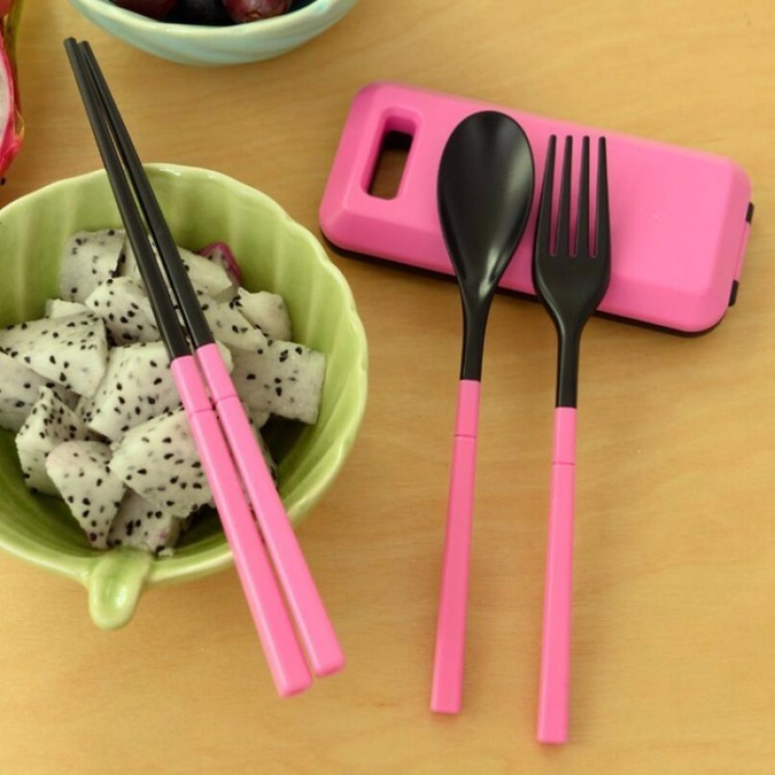 Nishee Beats 3 in 1 Foldable Chopsticks Spoon Fork Outdoor