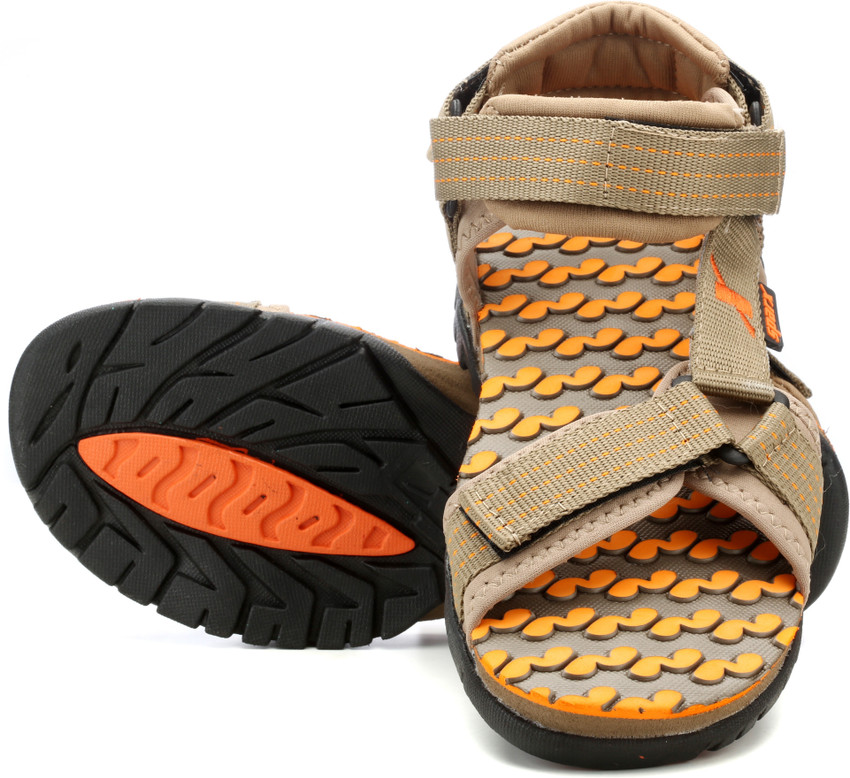 Sparx Sparx Men SS 202 Camel Orange Floater Sandals Men Orange Black Brown Sports Sandals