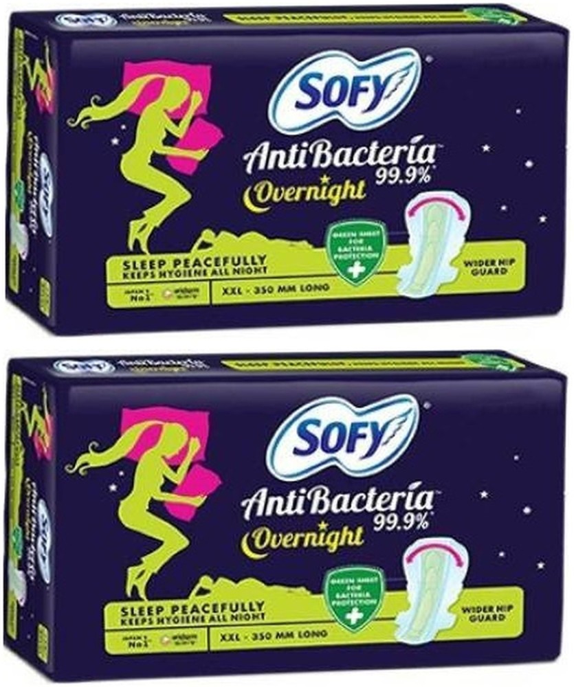 Sofy AntiBacteria Overnight XXL 20 Sanitary Pads Online - Sofy