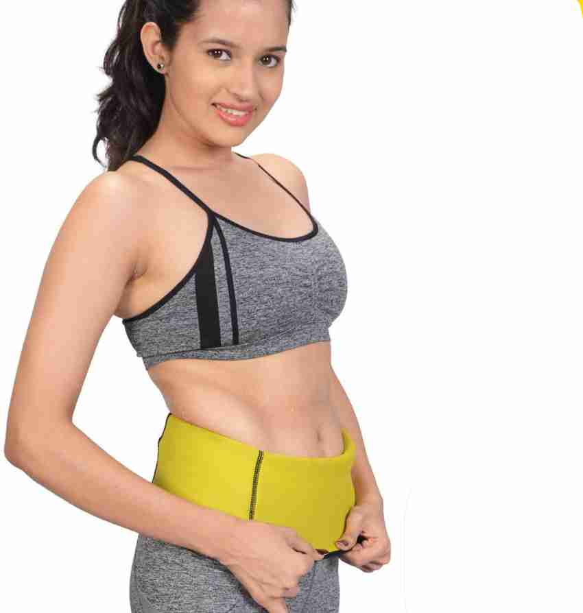 Hot Shaper Comfortable Soft Sweat Waist Fat Burner Body Slim Belt  Non-Tearable Tummy Trimmer Lose Weight Effectively for Men and Women (Free  Size)