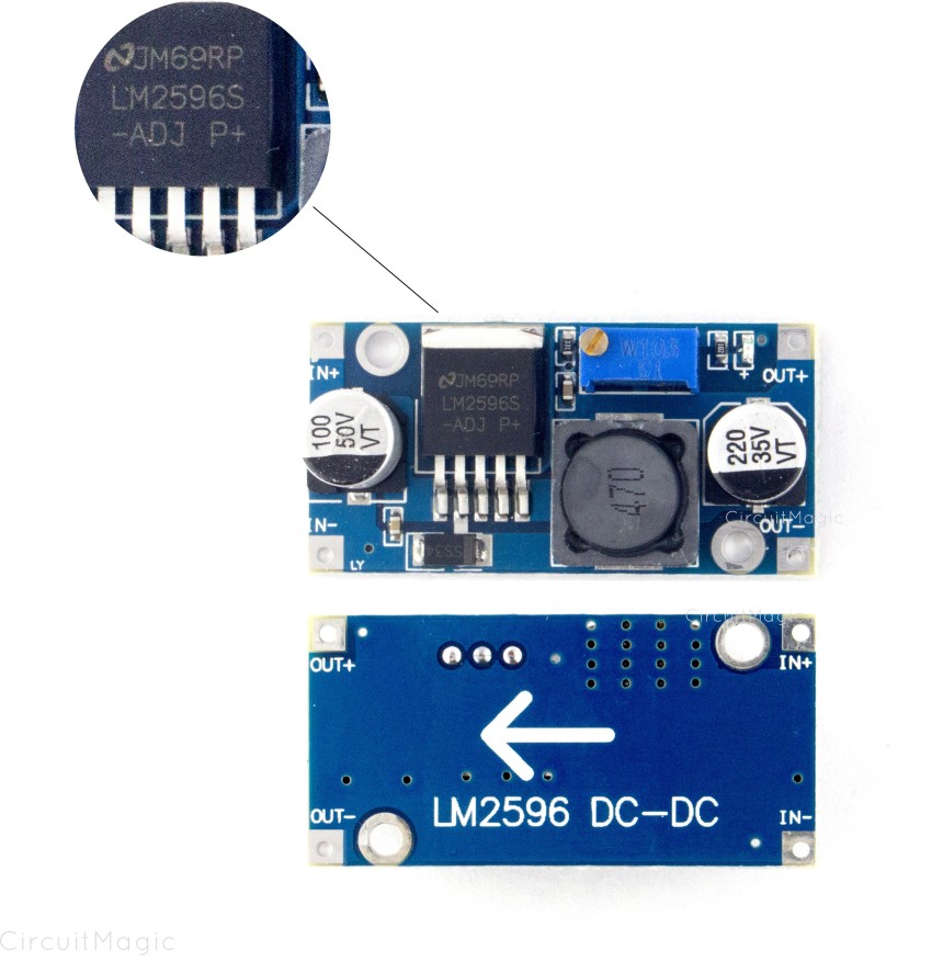 CircuitMagic LM2598 DC to DC Step Down Converter Module with Adjustable  Output Power Power Supply Electronic Hobby Kit Price in India - Buy  CircuitMagic LM2598 DC to DC Step Down Converter Module