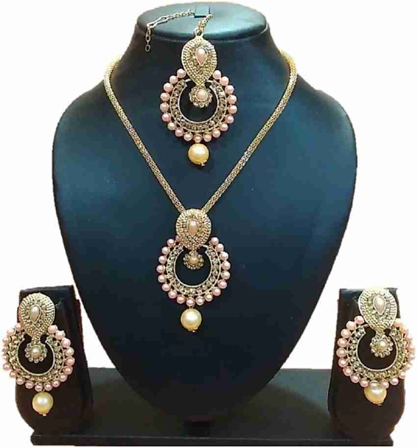 URBANELA Alloy Gold Jewellery Set