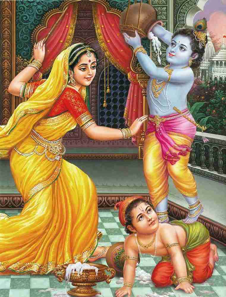 Lord krishna childhood images deals