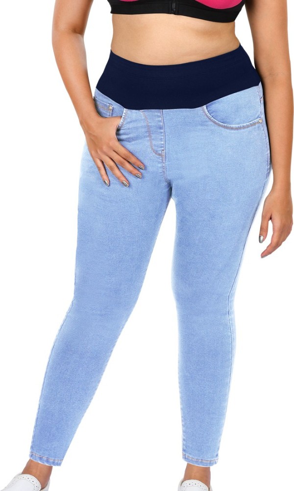 Buy dermawear Regular Women Blue Jeans Online at Best Prices in India