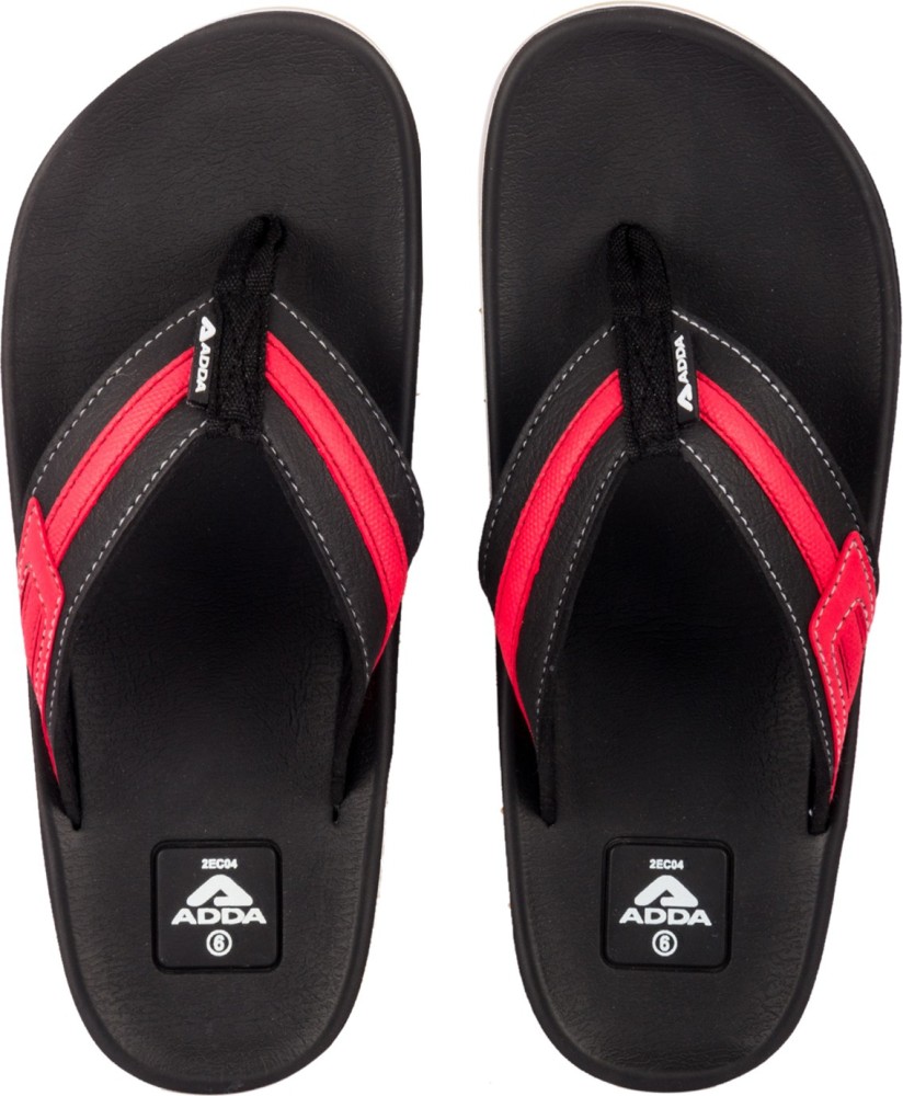 Buy Red  Black Flip Flop  Slippers for Women by ADDA Online  Ajiocom