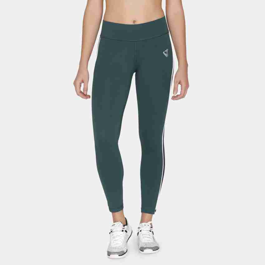 Zelocity by Zivame Solid Women Green Tights - Buy Zelocity by Zivame Solid  Women Green Tights Online at Best Prices in India