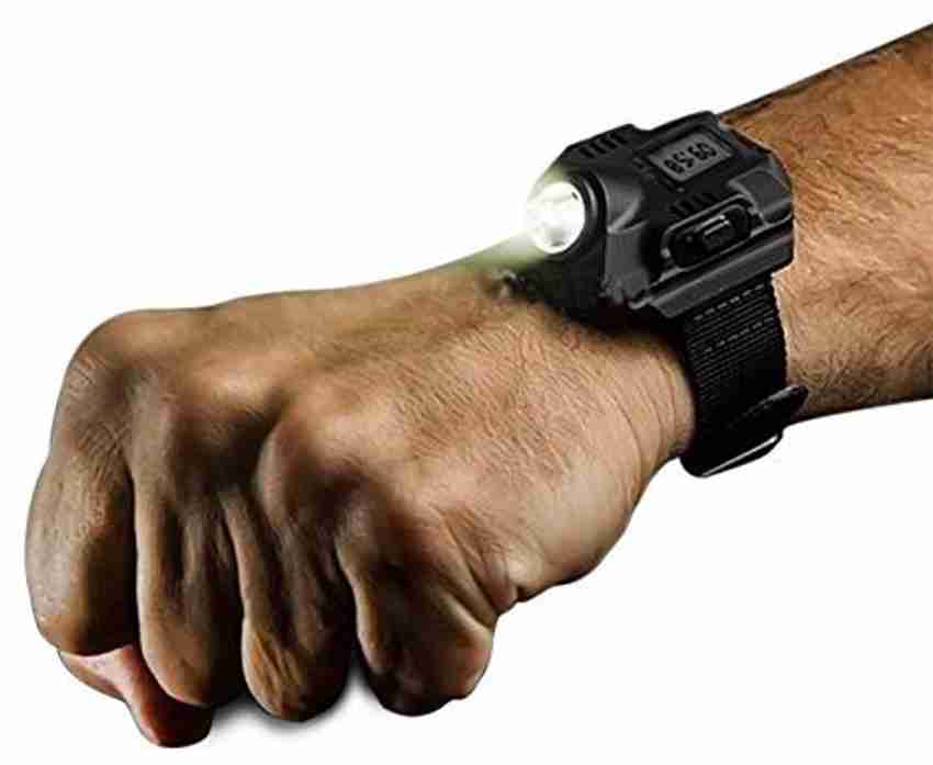 ZIGLY Rechargeable LED Wrist Watch Flashlight Torch Light Torch