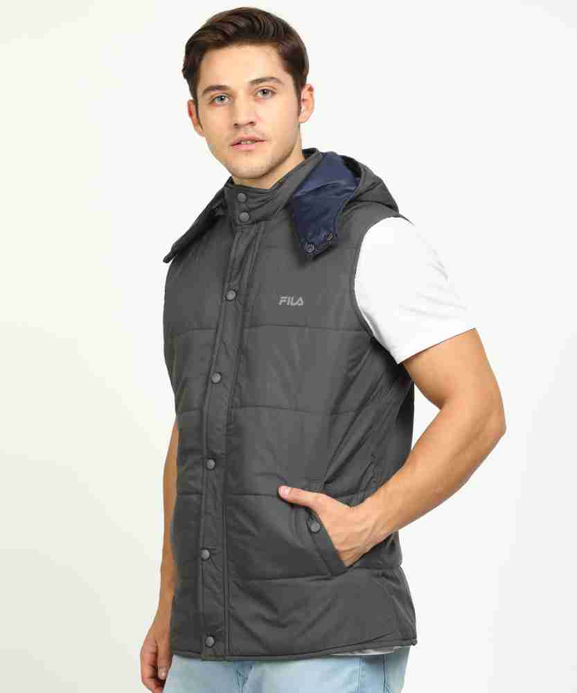 FILA Sleeveless Solid Men Jacket