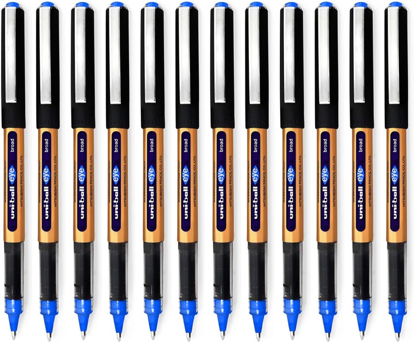 uni-ball Eye UB157 0.7mm Roller Ball Pen | Waterproof Pigment Ink |  Lightweighted Sleek Body | Long Lasting Smudge Free Ink | School and Office