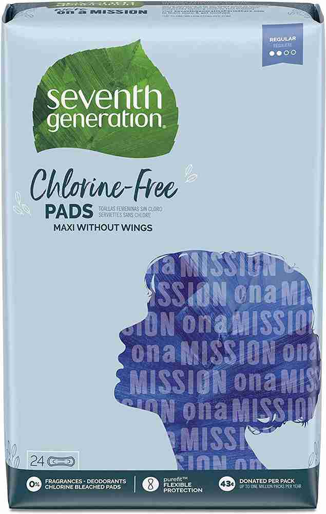 Chlorine free sanitary pads discount