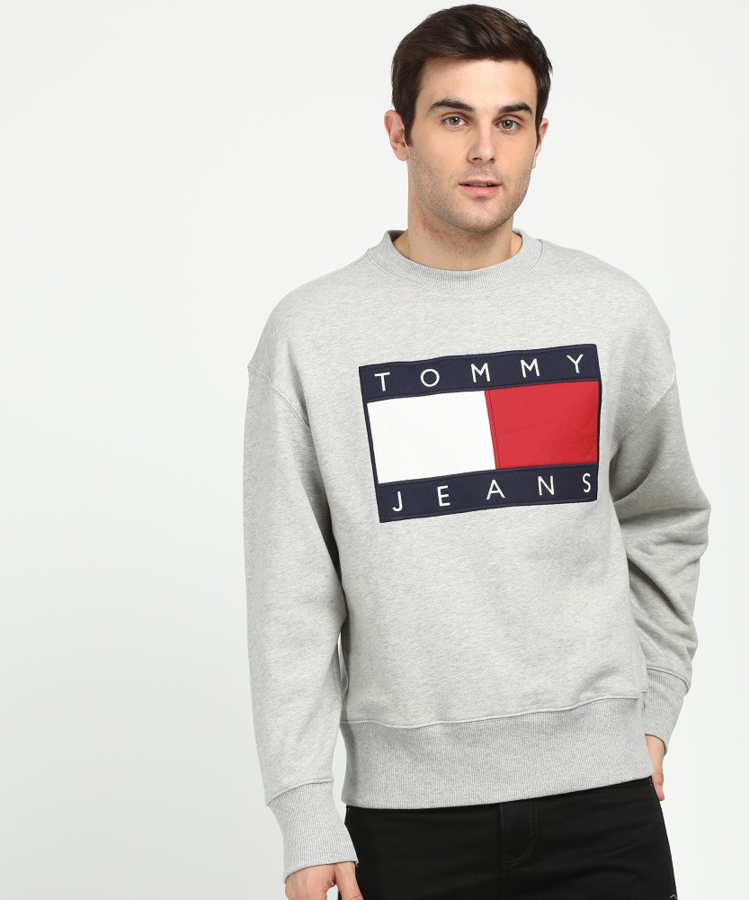 Tommy jeans discount flag crew sweatshirt