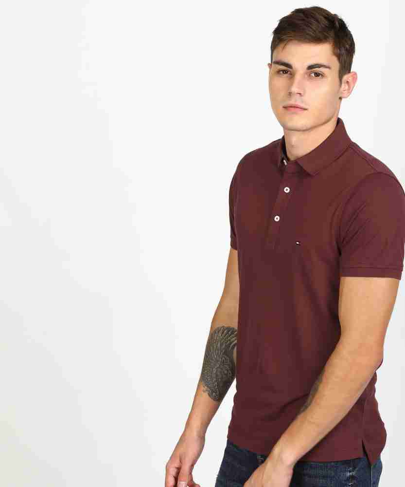 Tommy hilfiger polo bordeaux hot sale