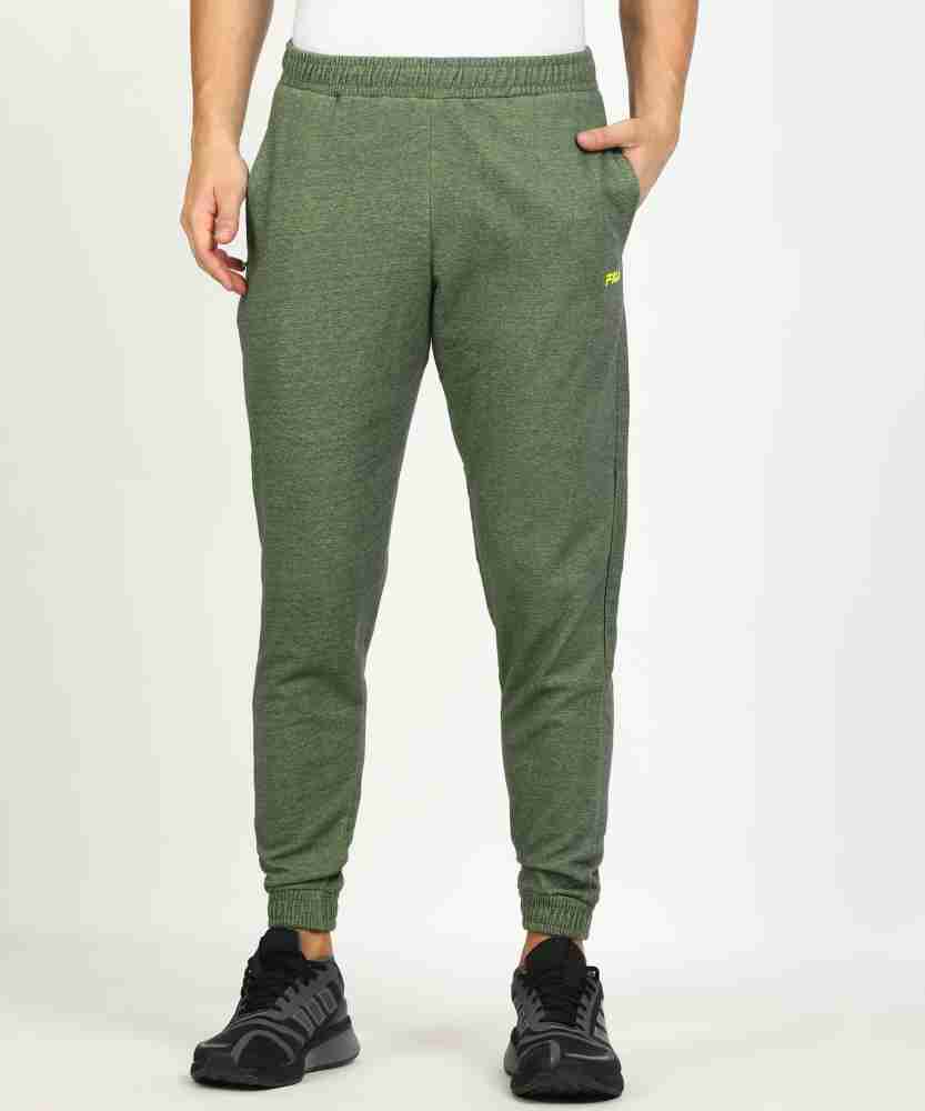 FILA Self Design Men Green, Black Track Pants - Buy FILA Self Design Men  Green, Black Track Pants Online at Best Prices in India