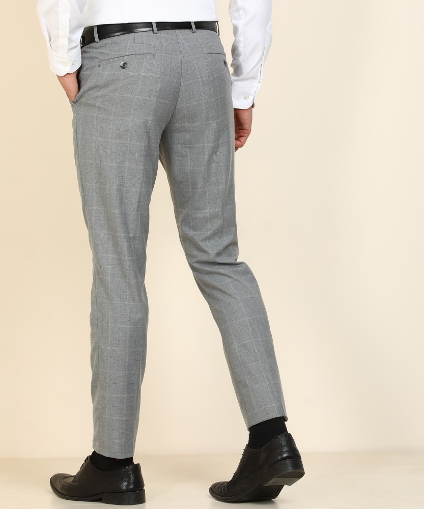 ASOS DESIGN skinny wool mix suit trousers in grey tartan check  ASOS