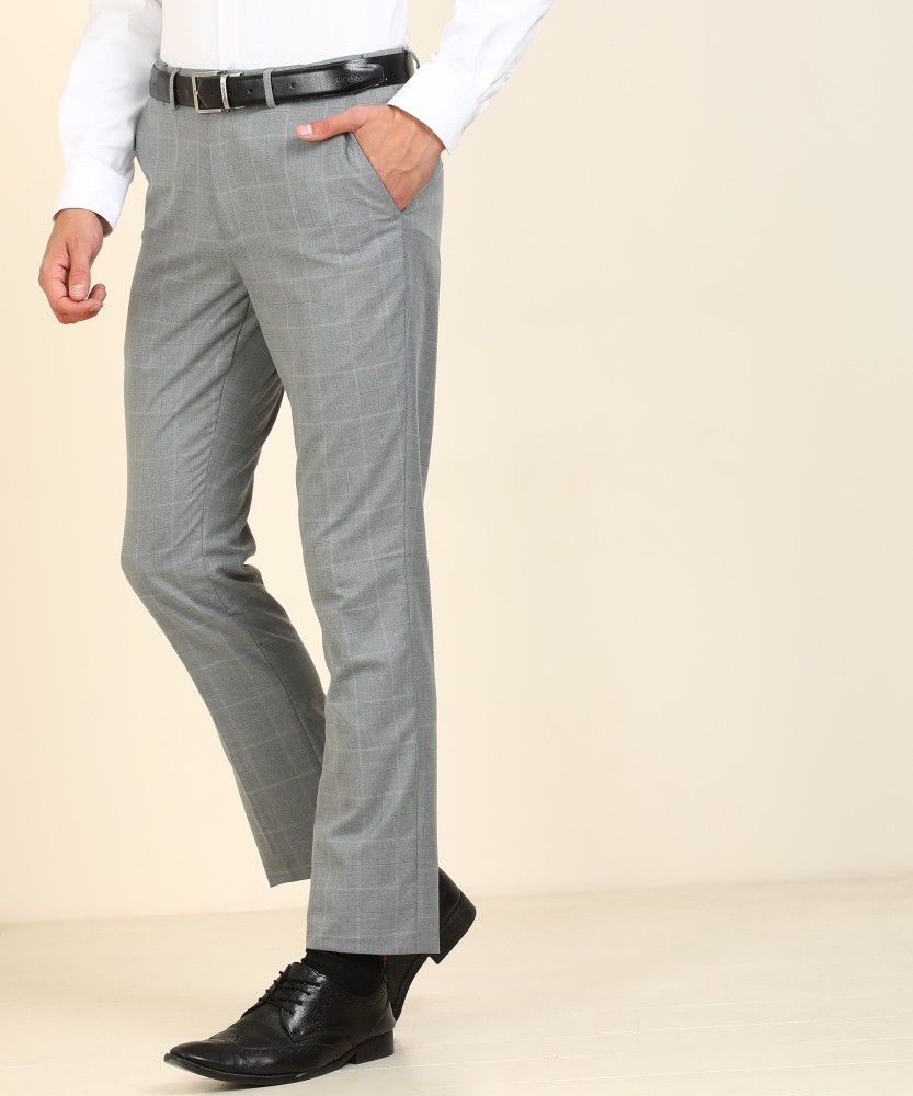 Buy Indigo Nation Men Navy Blue Ultra Slim Fit Solid Regular Trousers  Trousers  for Men 2490282  Myntra
