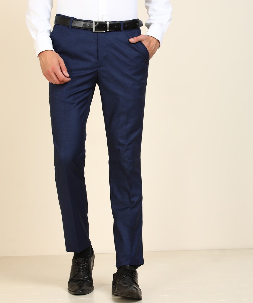 Buy Navy Blue Mid Rise Formal SuitSet Trousers for Men Online at Selected  Homme  133581605