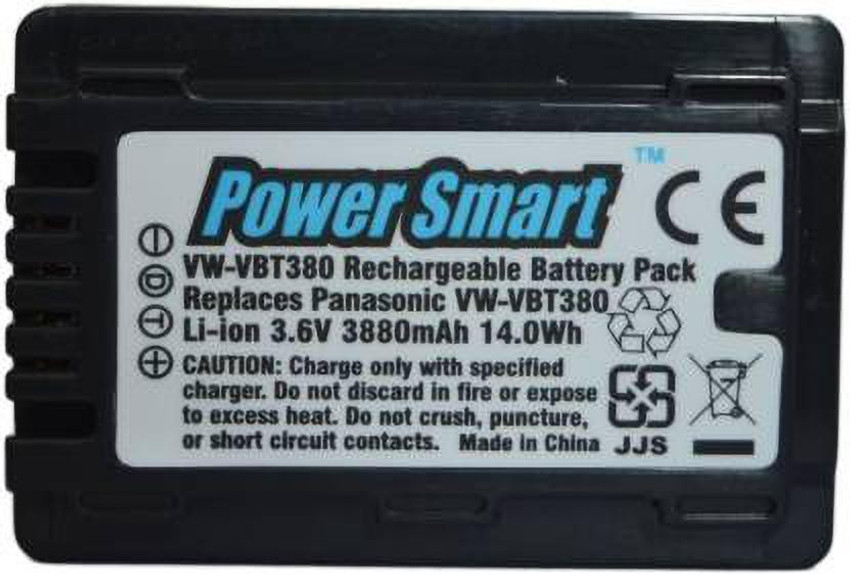 Power Smart VW VBT380 3.6V 3880mAh Li Ion Rechargable Camera