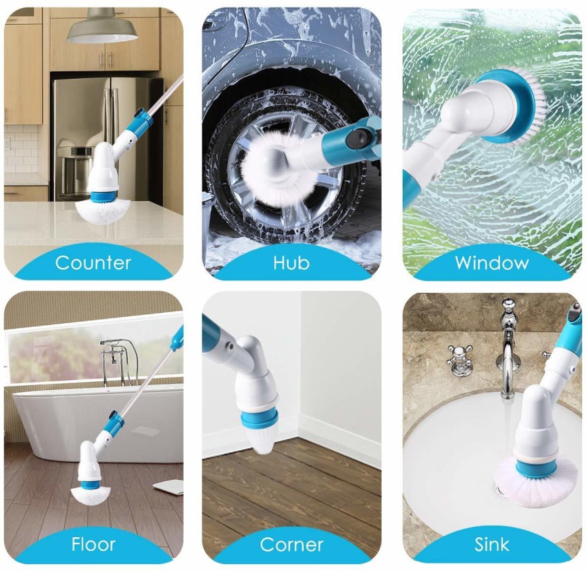 Electric Spin Scrubber, Bathroom Scrubber Rechargeable Shower Scrubber For  Cleaning Tub/tile/floor/sink/windowpower Scrubber Cordless