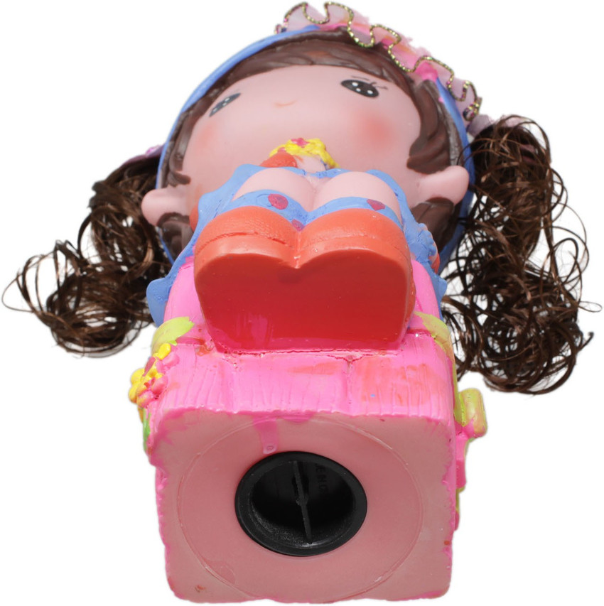 Tootpado Money Savings Piggy Bank For Kids Plastic Sitting Doll
