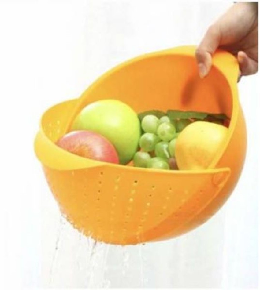  2 In 1 Fruit Cleaner Bowl, Fruit Rinser Strainer