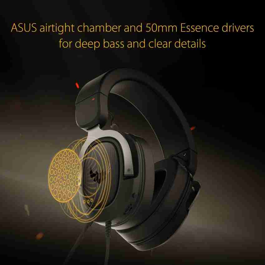 ASUS TUF GAMING H3 GUN METAL Wired Gaming Headset