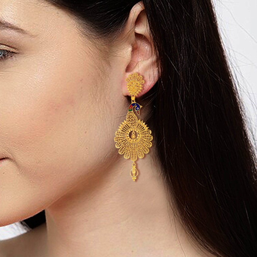 Senco gold clearance earring jhumka