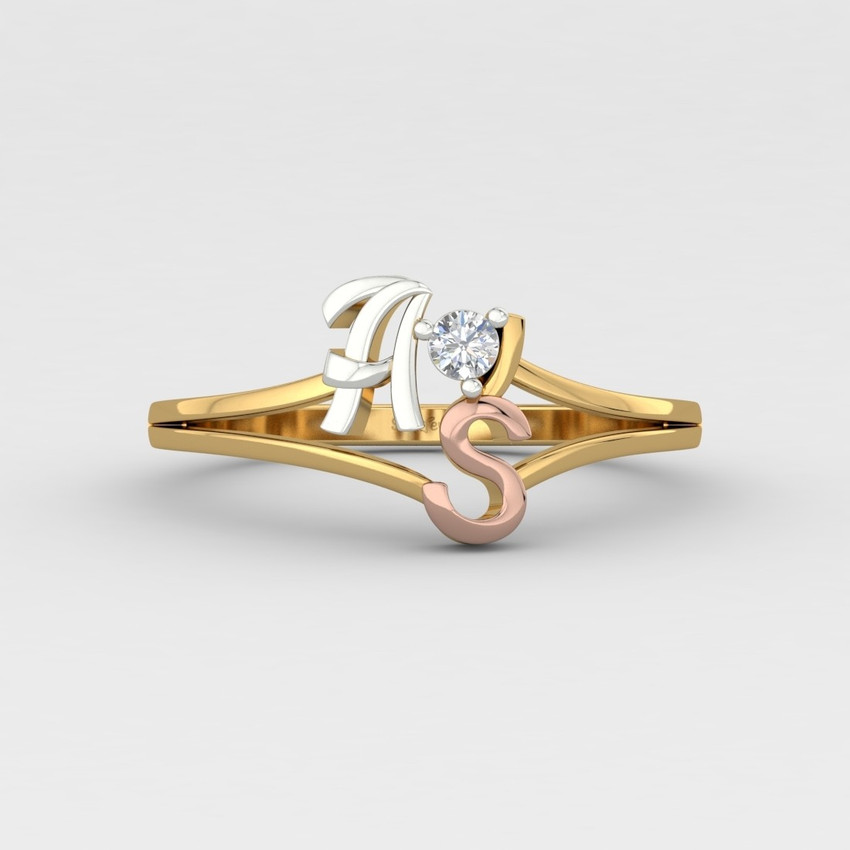 ShipJewel A S Alphabet Ring 14kt Diamond Yellow Gold ring Price in India Buy ShipJewel A S Alphabet Ring 14kt Diamond Yellow Gold ring online at Flipkart