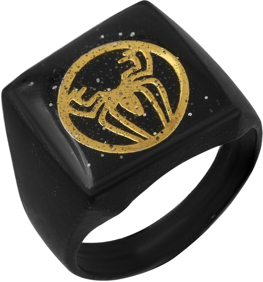 Morvi Black Brass Satin Finish Laminated Gold Plated, LV Logo Design Free  Ring for Men and Women Brass Ring Price in India - Buy Morvi Black Brass  Satin Finish Laminated Gold Plated