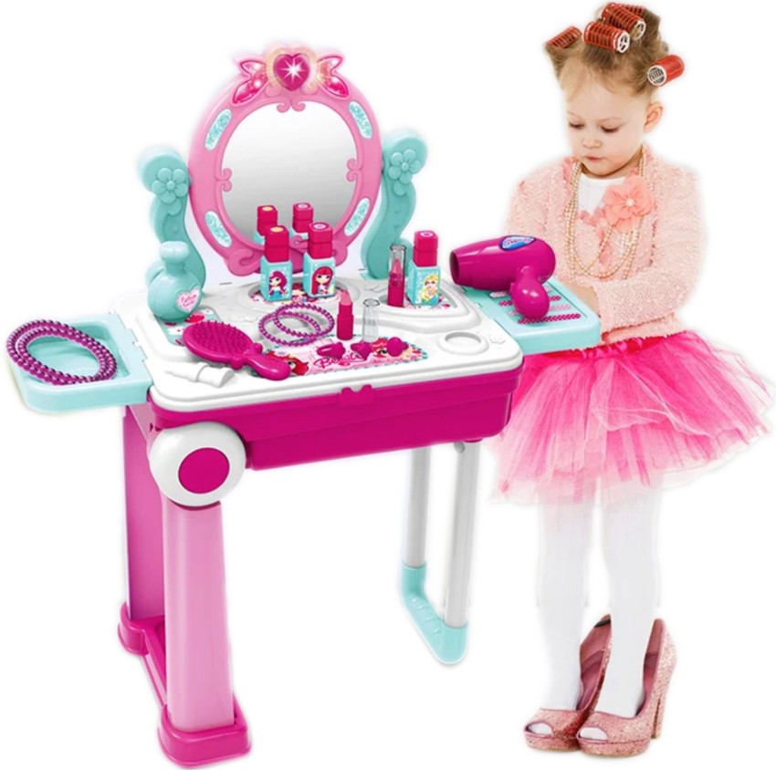 Toys for Girls Pretend Play Beauty Set, Salon Toy Kit with Drawstring Goody  Bag, Beauty Hair Stylist Set for Little Girls, Makeup Accessories for Kids  