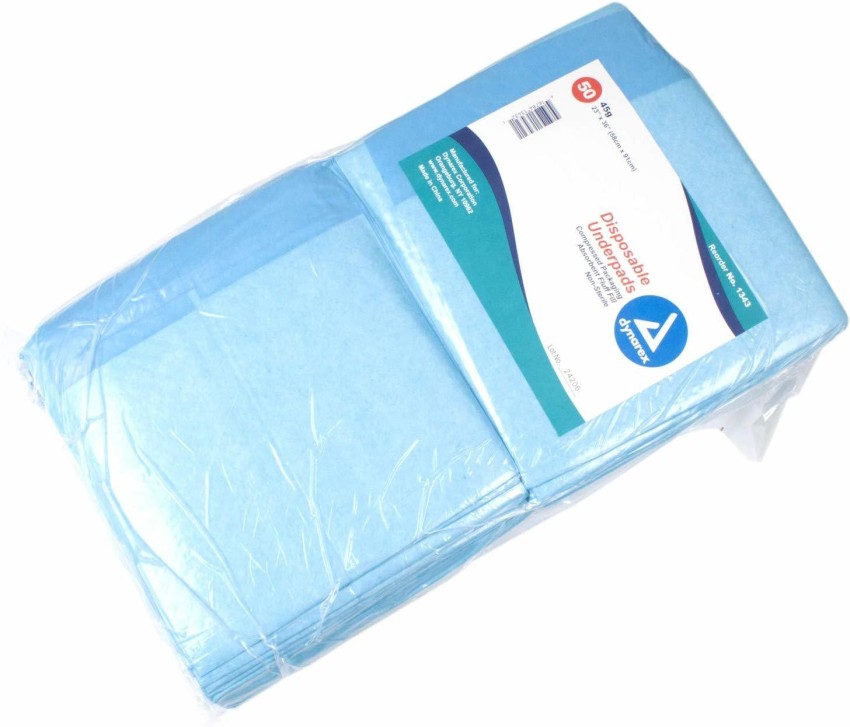 Disposable Underpads, Pack of 50