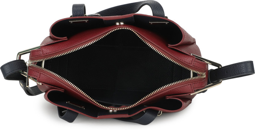 TOMMY HILFIGER Blue Maroon Sling Bag TH CORE MED SATCHEL Cabernet