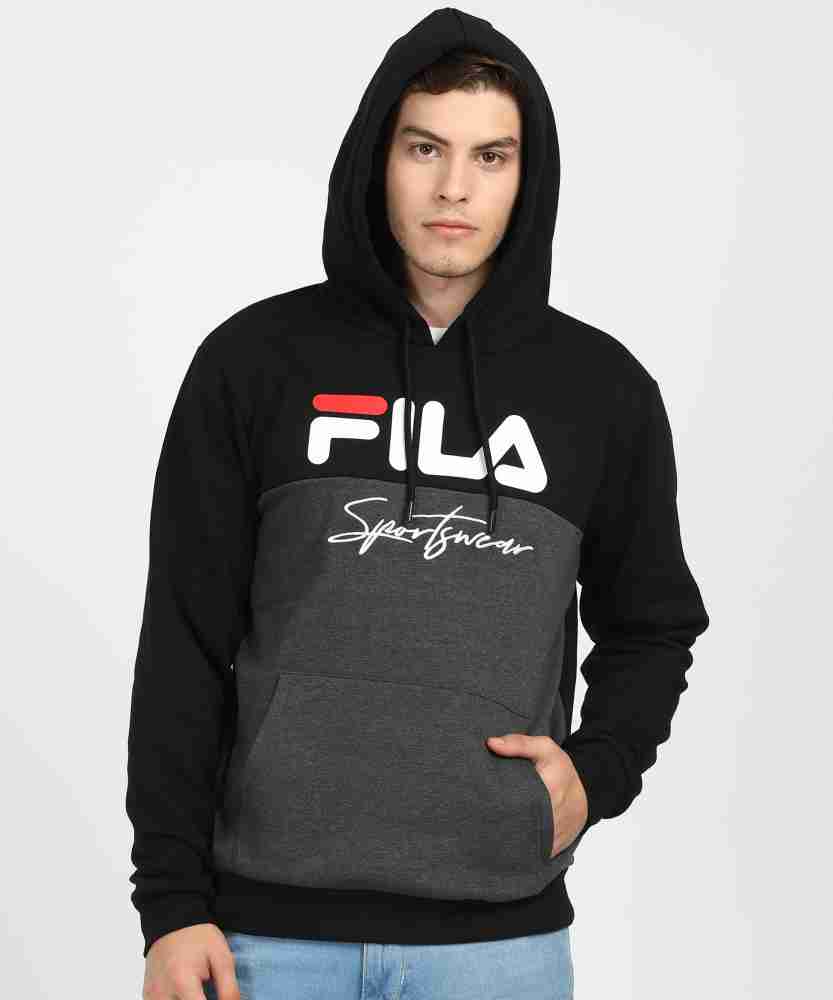 Fila on sale logo hoodie