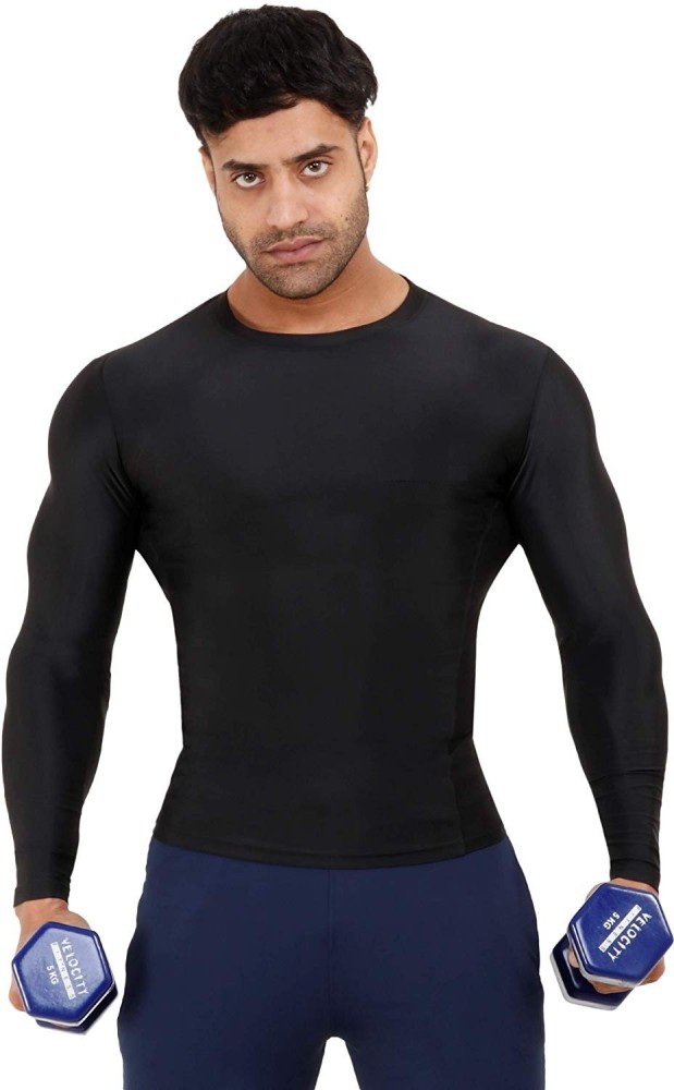 Just Rider Solid Men High Neck Black T-Shirt - Buy Just Rider Solid Men High  Neck Black T-Shirt Online at Best Prices in India