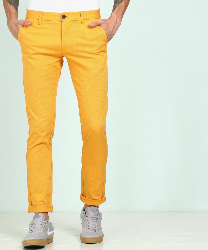 Buy Light Yellow Trousers  Pants for Men by Greenfibre Online  Ajiocom