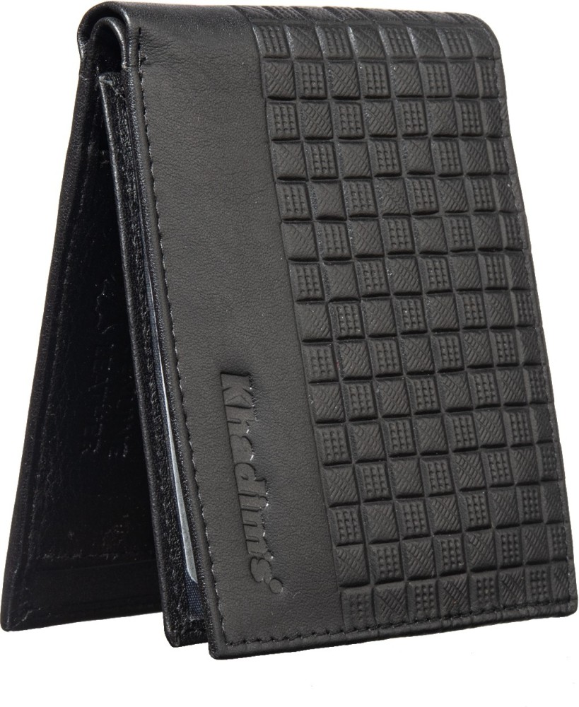 Khadim Women Black Checkbook Wallet