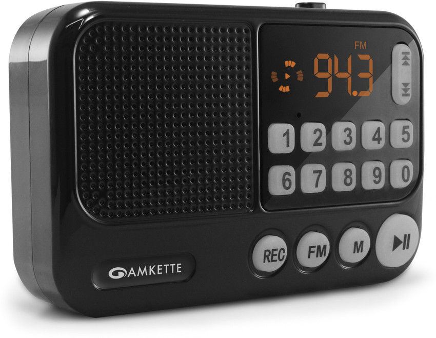 AMKETTE Pocket FM Portable Multimedia Bluetooth Speaker with Voice