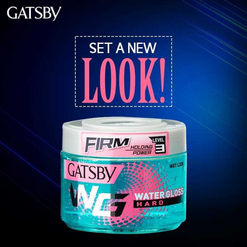 GATSBY Water Gloss Hard (Blue) 300g Hair Gel - Price in India, Buy