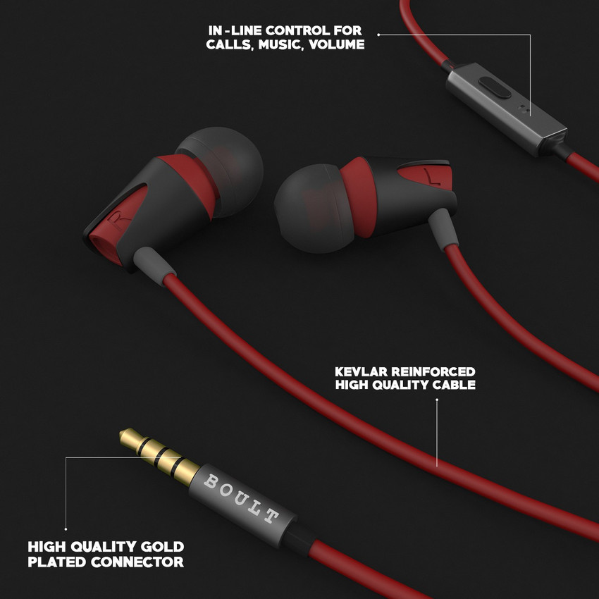 Boult BassBuds Storm Wired Headset