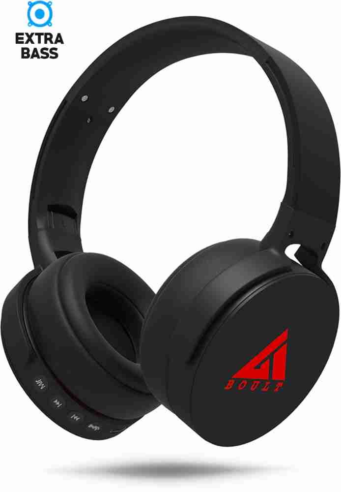 Refurbished Boult Audio Q Wireless Over Ear Headphones With Mic