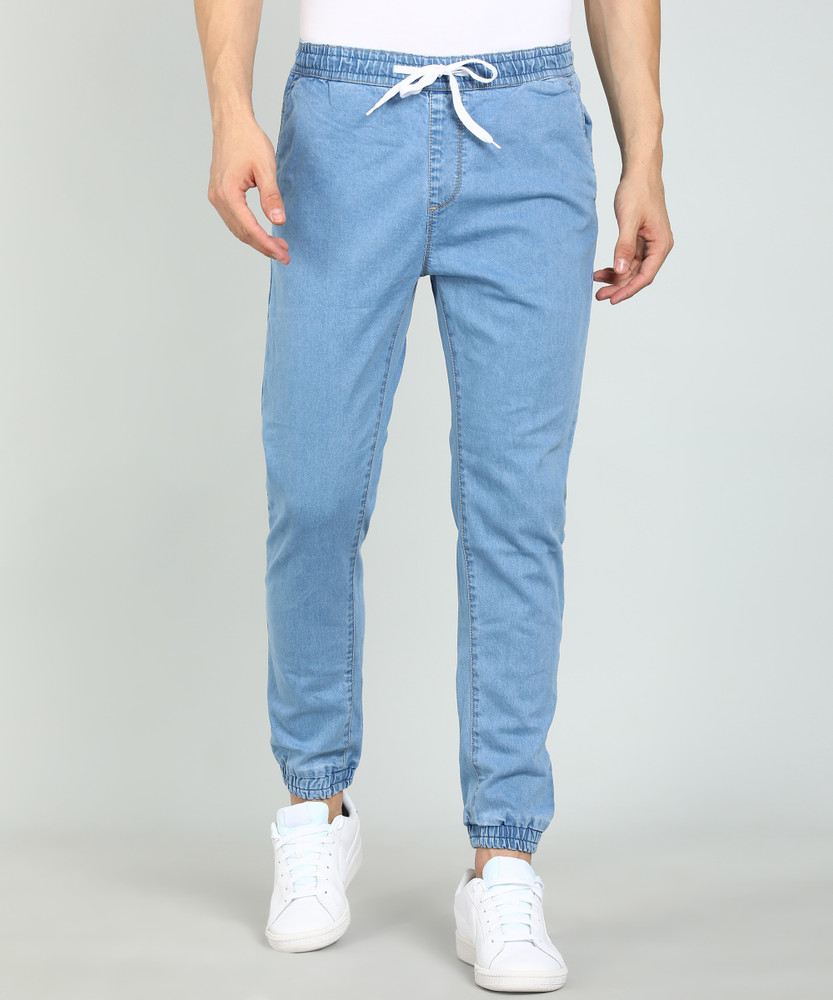 PEOPLE Jogger Fit Men Light Blue Jeans - Buy PEOPLE Jogger Fit Men Light  Blue Jeans Online at Best Prices in India | Flipkart.com