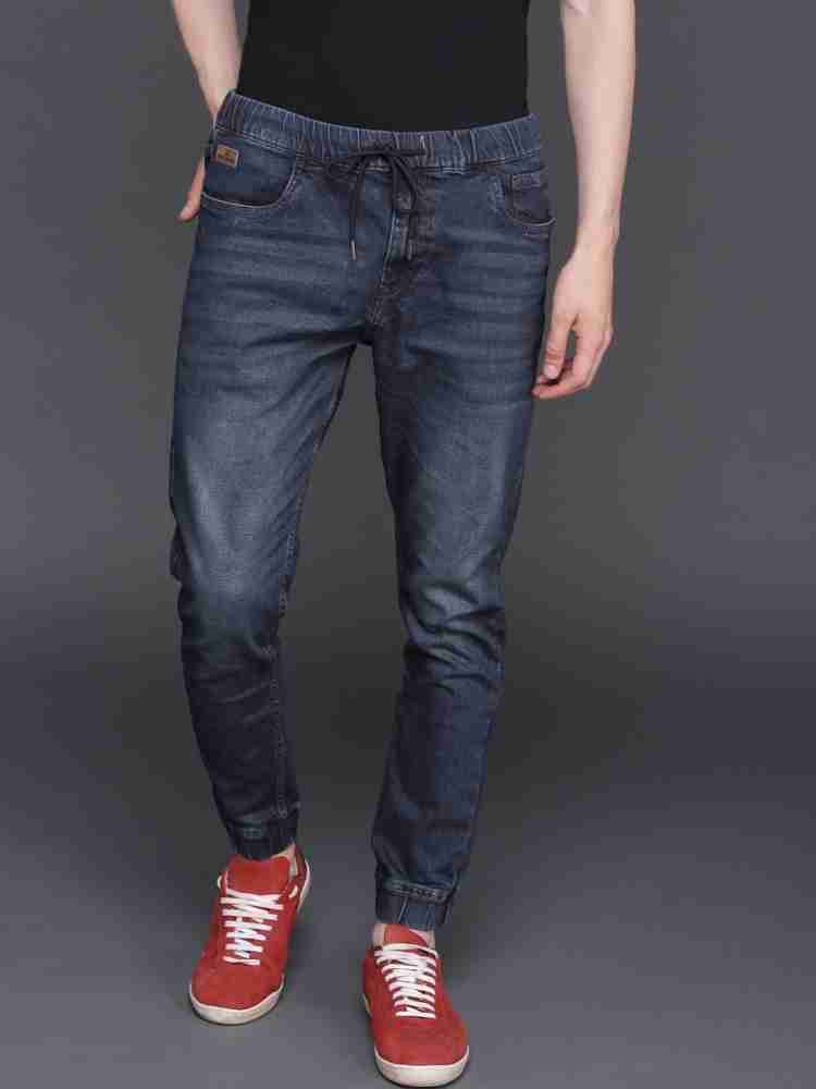 Buy WROGN Jogger Fit Men Dark Blue Jeans Online at Best Prices