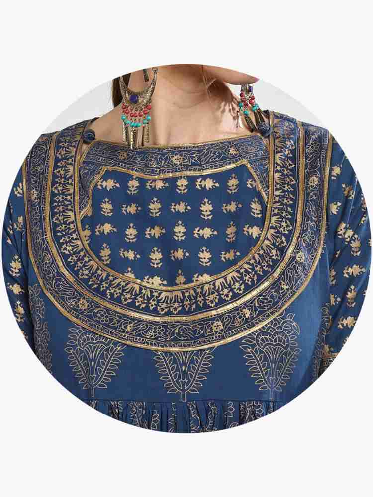 Sangria 2025 blue anarkali