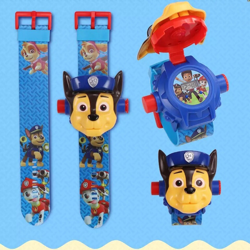 IndusBay Cute Paw Pup Projector Toy Watch with 24 Images and Chase