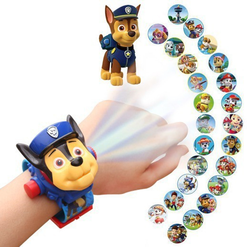 IndusBay Cute Paw Pup Projector Toy Watch with 24 Images and Chase