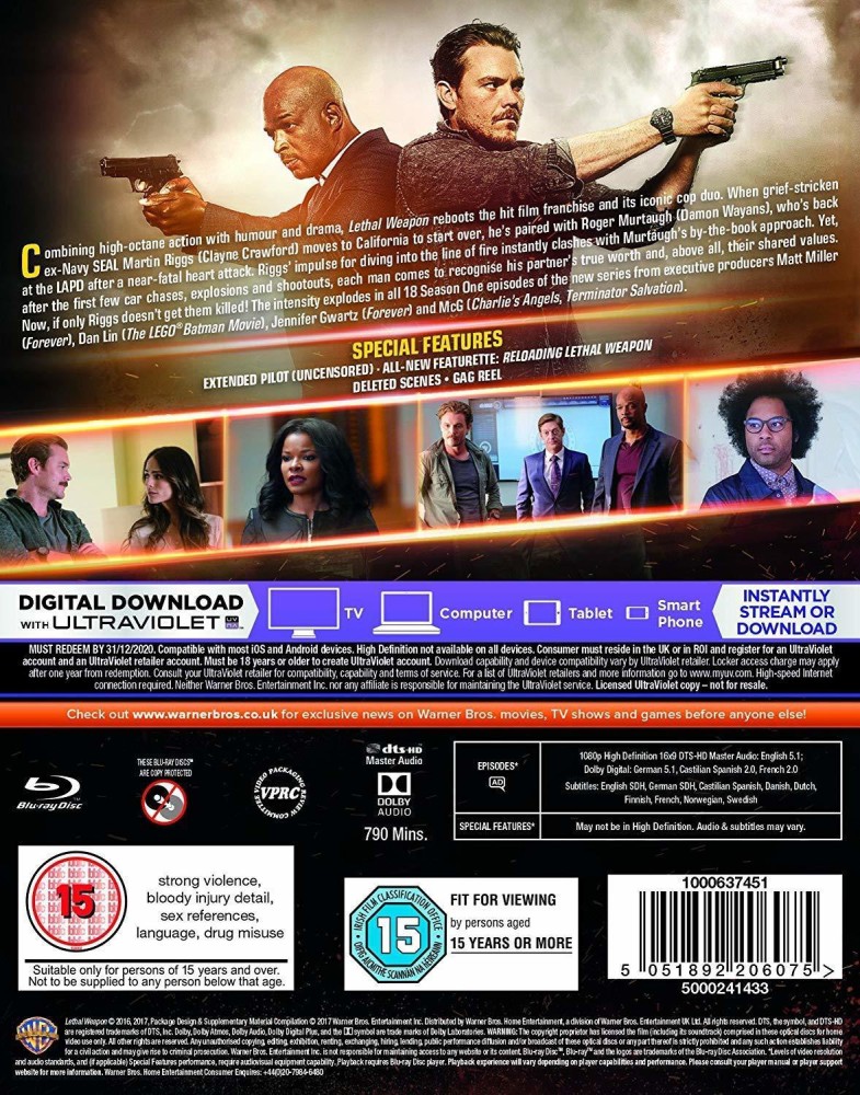 Lethal weapon season hot sale 1 online