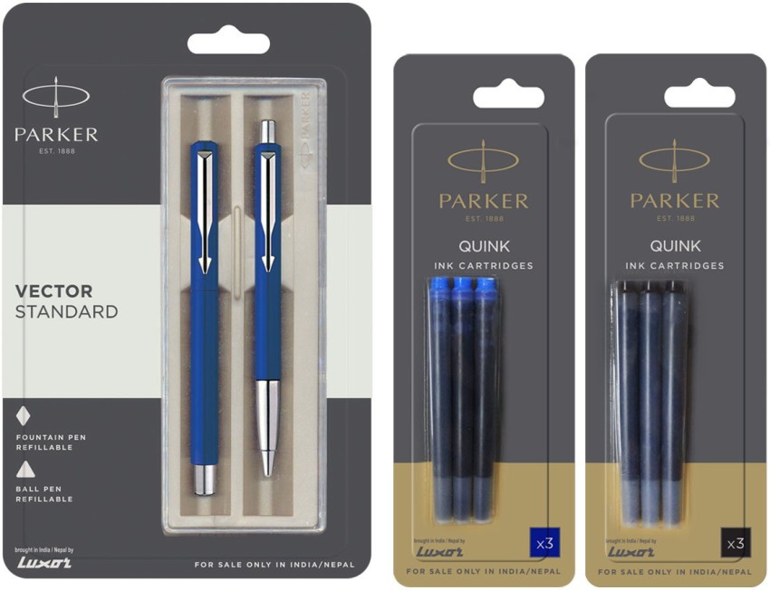 Buy Parker Ball Pen - Vector Standard, Blue, Refillable, Black