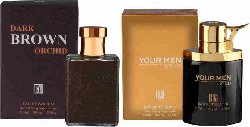 Buy BN PARFUMS Dark Brown Orchid Your Men Gold Perfume pack of